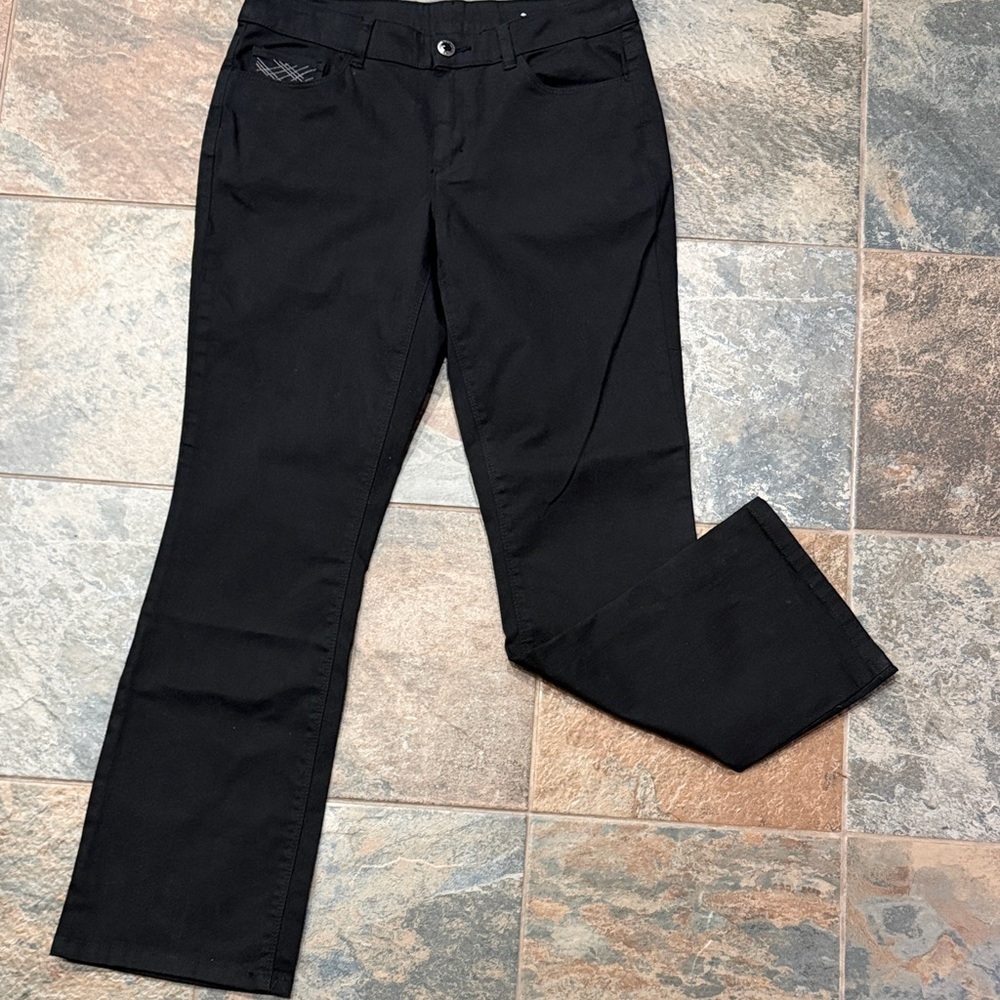 NWOT Christopher & Banks Black Denim Pants